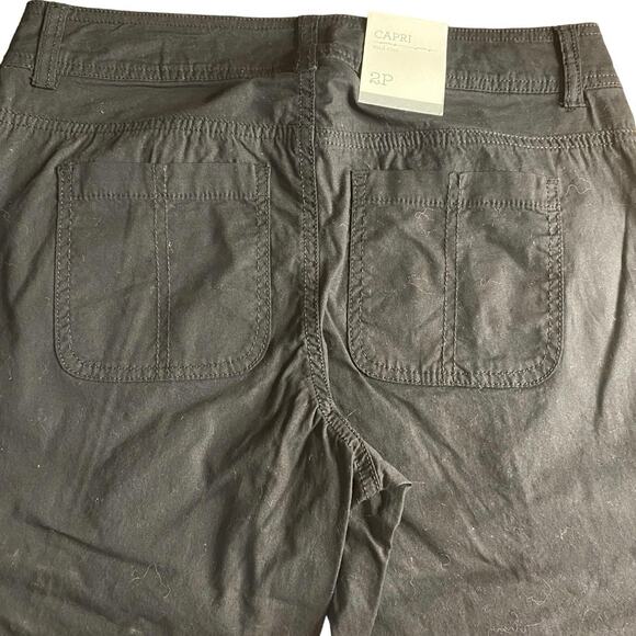 NWT STYLE & CO BLACK CAPRI PANTS WOMEN’S SIZE 2P - Picture 5 of 7